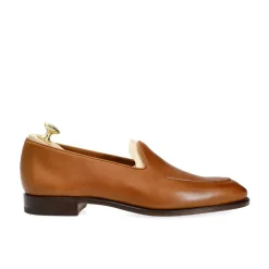 Men's Dress Slippers|Carmina UNLINED SLIPPERS 80709 UETAM TANNED