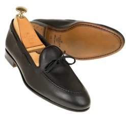 String Loafers|Carmina UNLINED STRING LOAFERS 1659 DRAC BLACK