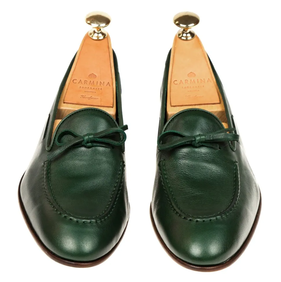 String Loafers|Carmina UNLINED STRING LOAFERS 1659 DRAC GREEN