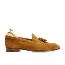 Tassel Loafers|Carmina UNLINED TASSEL LOAFERS 80545 UETAM EE TOBACCO