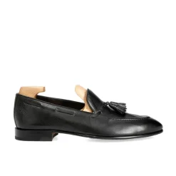 Tassel Loafers|Carmina UNLINED TASSEL LOAFERS 80545 UETAM EE BLACK