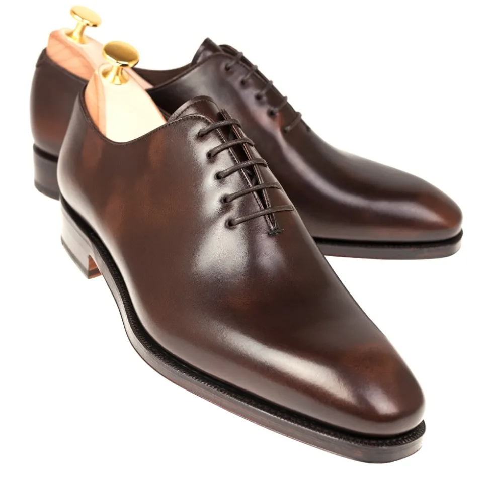 Wholecut Oxford|Carmina WHOLECUT OXFORD 910 RAIN BROWN