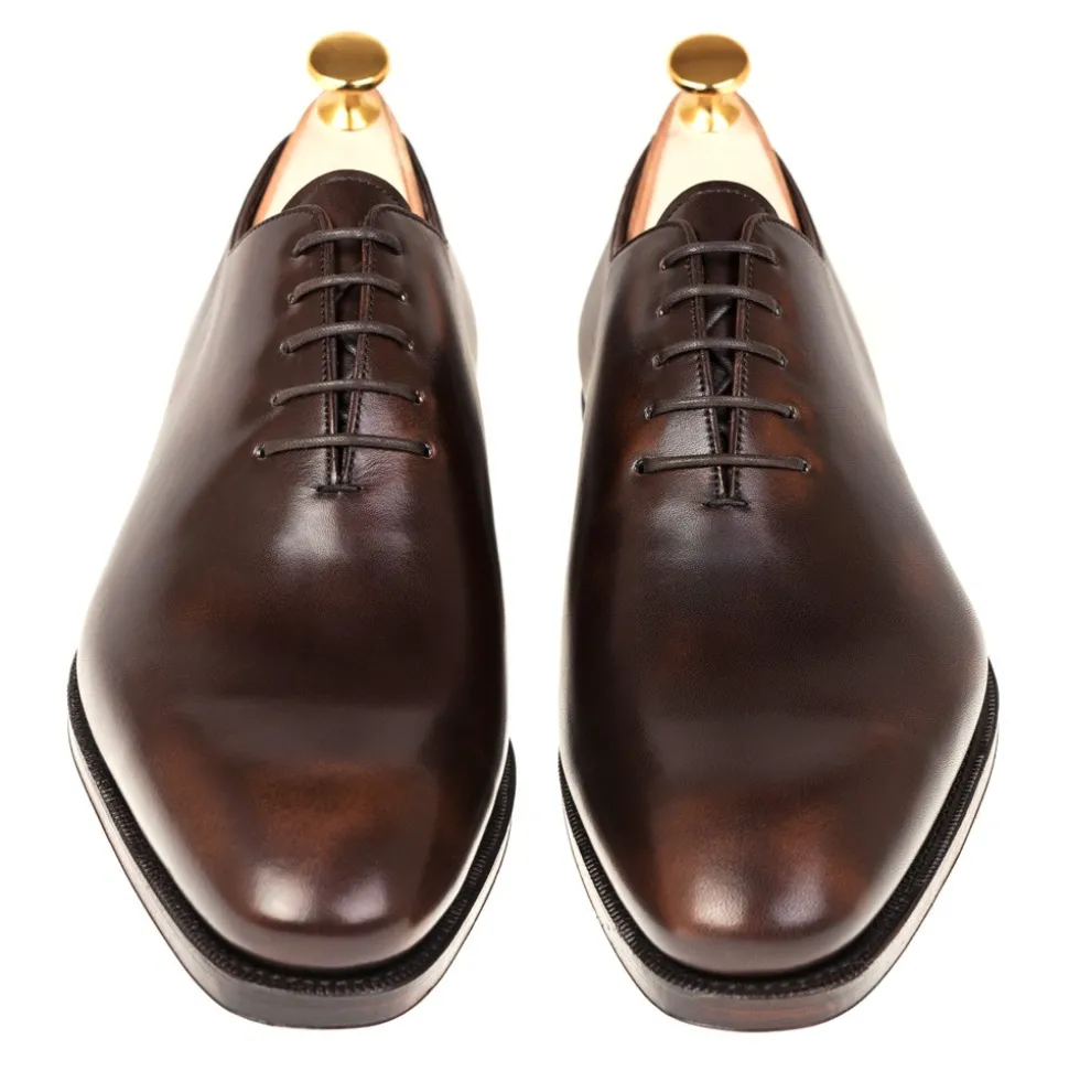 Wholecut Oxford|Carmina WHOLECUT OXFORD 910 RAIN BROWN