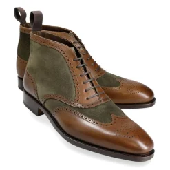 Wingtip Boots|Carmina WINGTIP BOOTS 80438 RAIN BROWN/LODEN