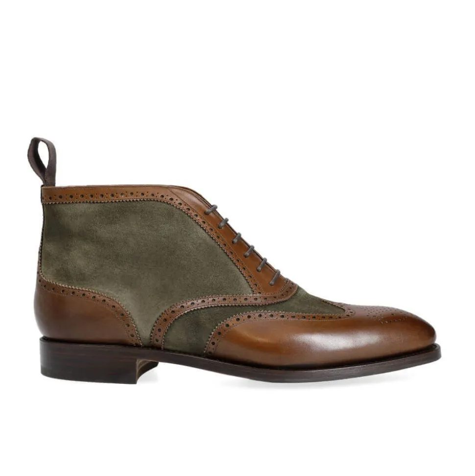 Wingtip Boots|Carmina WINGTIP BOOTS 80438 RAIN BROWN/LODEN