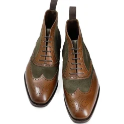 Wingtip Boots|Carmina WINGTIP BOOTS 80438 RAIN BROWN/LODEN