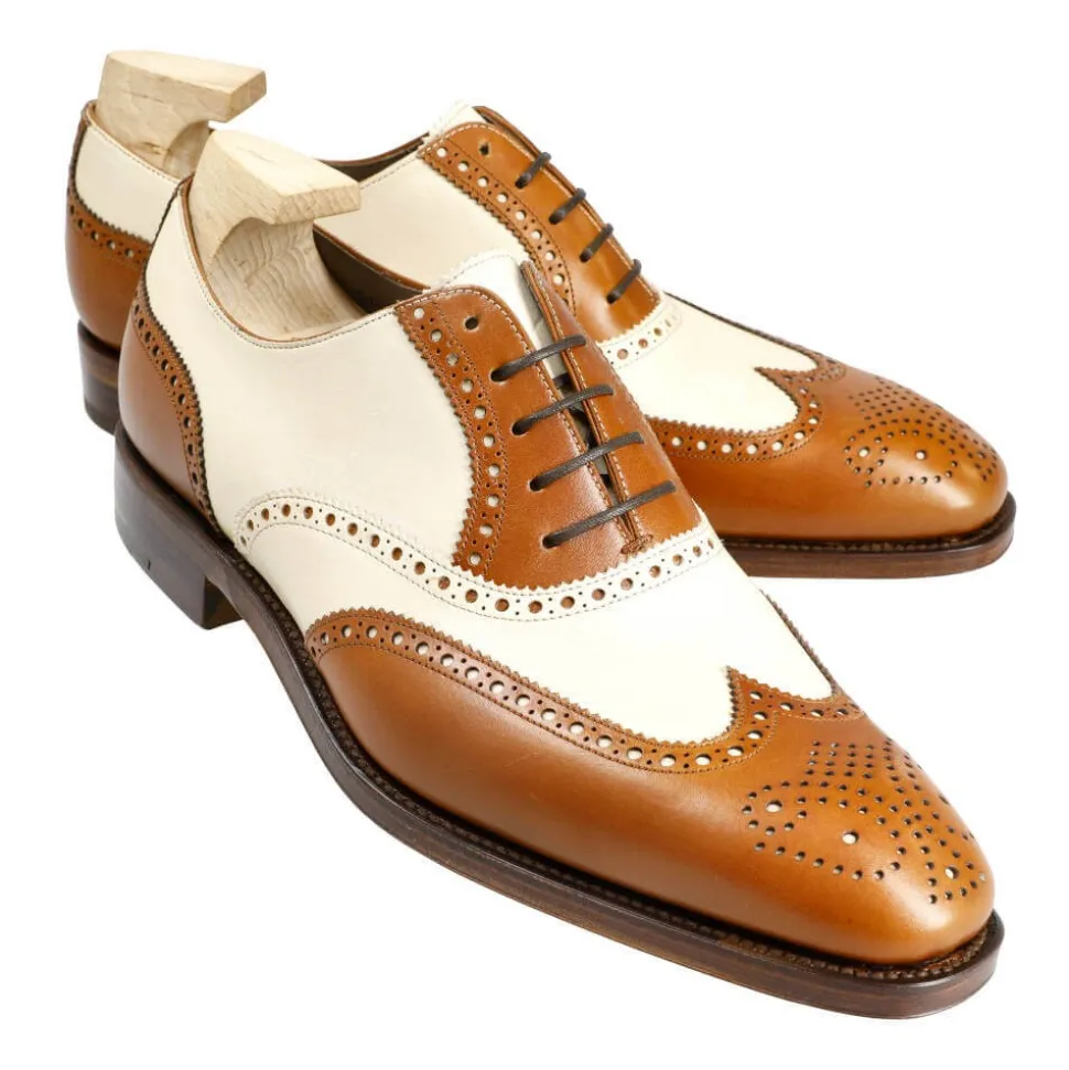 Wingtip Oxfords|Carmina WINGTIP OXFORDS 922 RAIN TANNED/BONE