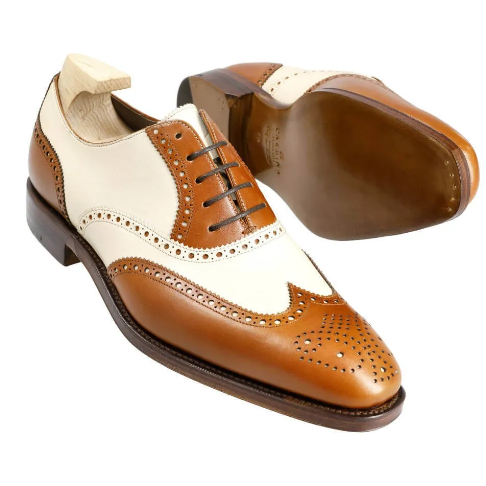 Wingtip Oxfords|Carmina WINGTIP OXFORDS 922 RAIN TANNED/BONE
