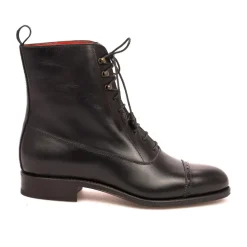 Balmoral Boots|Carmina WOMEN BALMORAL BOOTS 1573 MADISON BLACK