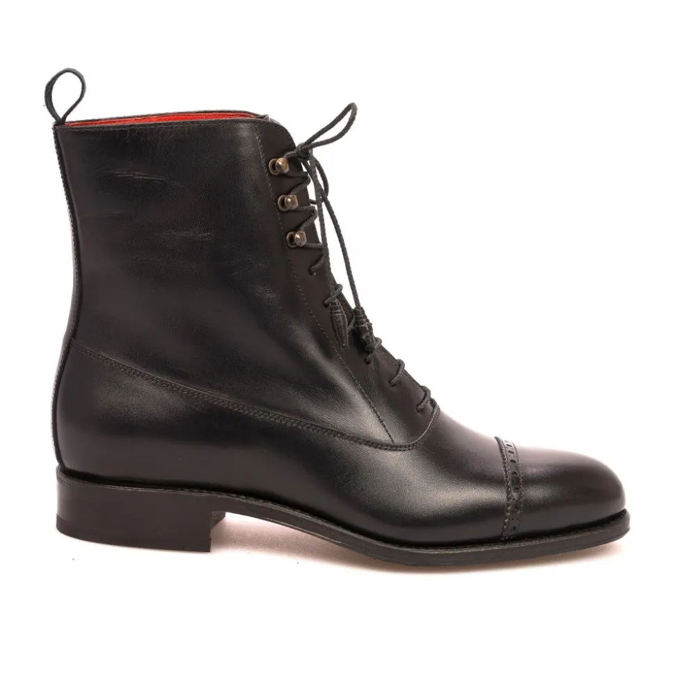 Balmoral Boots|Carmina WOMEN BALMORAL BOOTS 1573 MADISON BLACK
