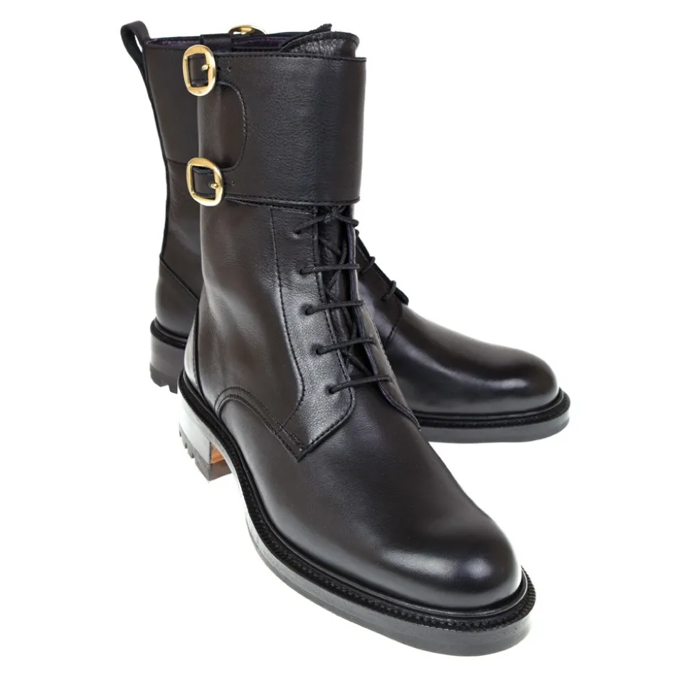 Work Boots|Carmina WOMEN BOOTS 1801 OSCARIA BLACK