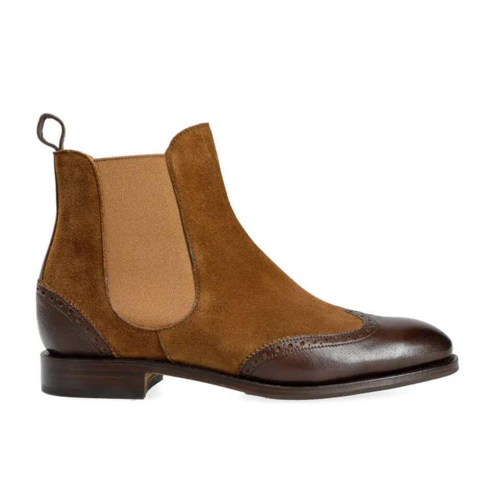 Women's Chelsea Boots|Carmina WOMEN CHELSEA BOOTS 1209 HILLS-20 BROWN/SNUFF