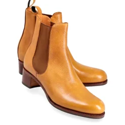 High Heel Boots|Women's Chelsea Boots|Carmina WOMEN CHELSEA BOOTS 1426 PERLA TANNED