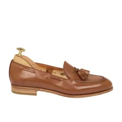Women Cordovan|Tassel Loafers|Carmina WOMEN CORDOVAN LOAFERS 1640 DRAC NATURAL