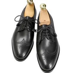 Wingtip Derby|Carmina WOMEN DERBY SHOES 1428 MADISON BLACK