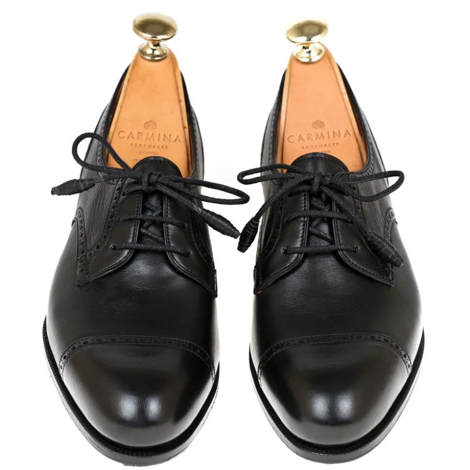High Heel Derby|Cap-Toe Derby|Carmina WOMEN DERBY SHOES 1831 MADISON BLACK