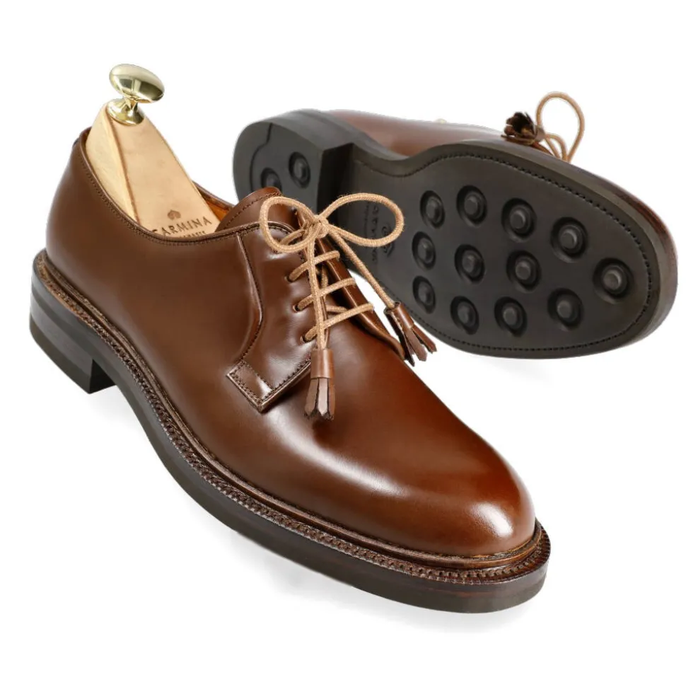 Plain Toe Derby|Carmina WOMEN DERBY SHOES LIMITED EDITION 1802 OSCARIA CHESNUT