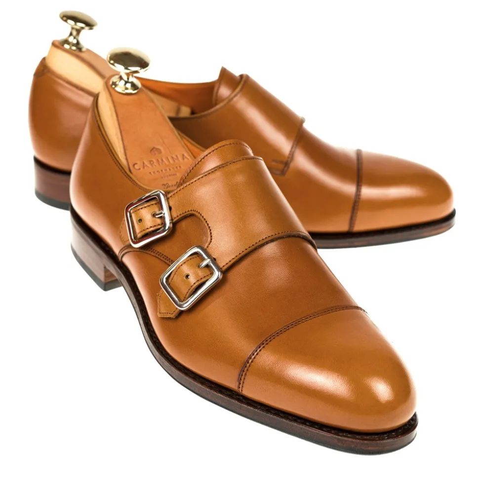 Double Monk Strap|Carmina WOMEN DOUBLE MONK STRAP 1645 MADISON TANNED