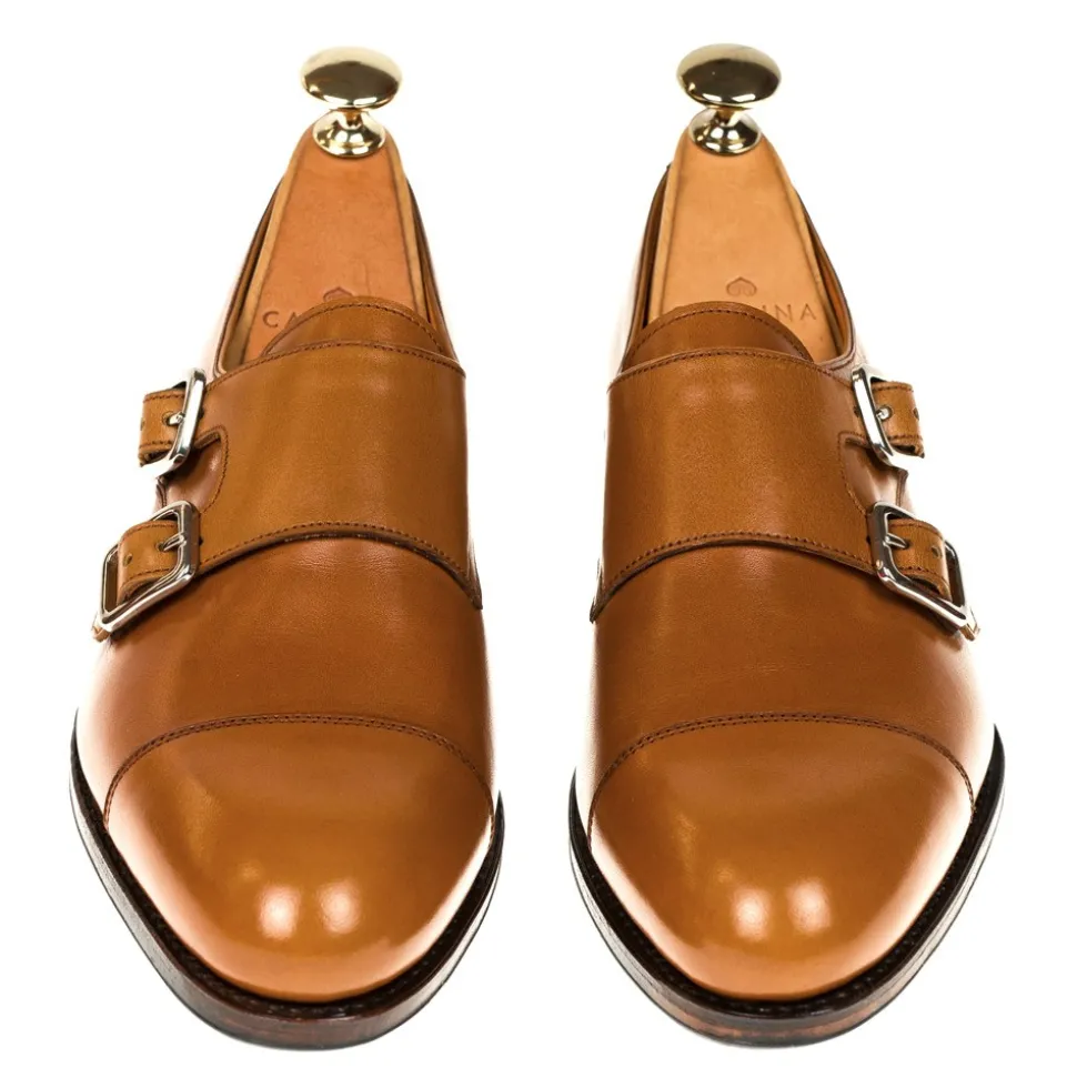Double Monk Strap|Carmina WOMEN DOUBLE MONK STRAP 1645 MADISON TANNED