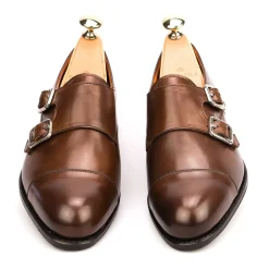 Double Monk Strap|Carmina WOMEN DOUBLE MONK STRAP 1645 MADISON BROWN