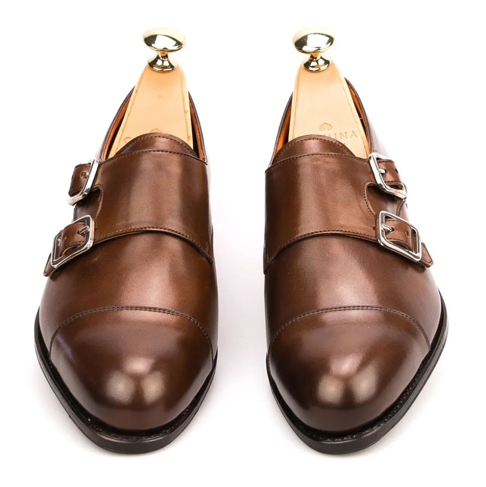 Double Monk Strap|Carmina WOMEN DOUBLE MONK STRAP 1645 MADISON BROWN