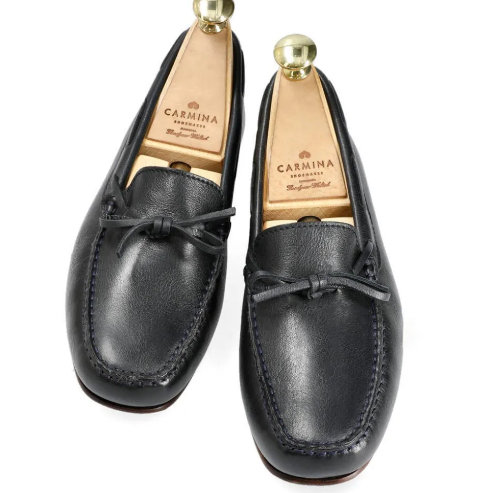 String Loafers|Carmina WOMEN DRIVING LOAFERS 1903 MARIVENT NAVY