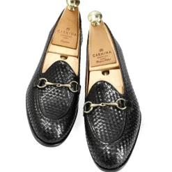 Women Horsebit Loafers|Carmina WOMEN HORSEBIT LOAFERS 1966 DRAC BLACK