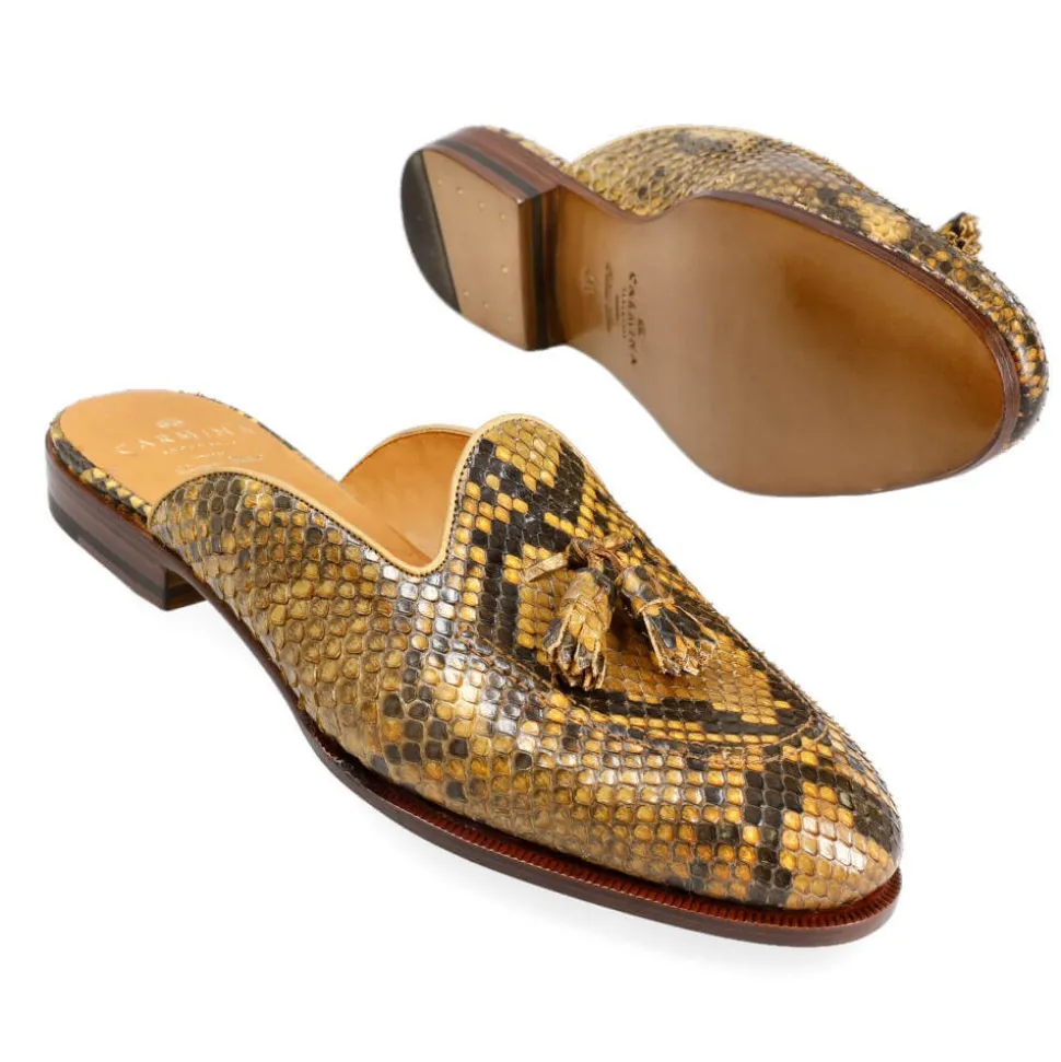 Women Mule Shoes|Python Shoes|Carmina WOMEN MULE SHOES 1945 DRAC CAMEL