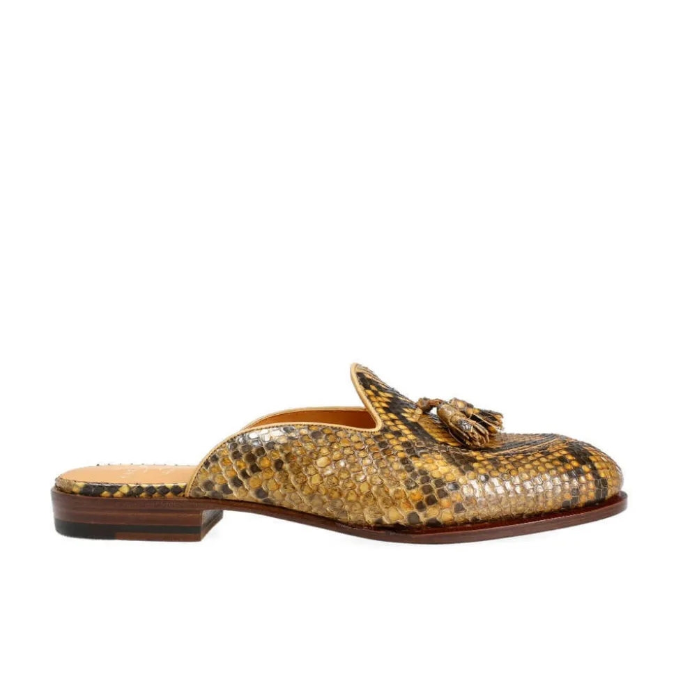 Women Mule Shoes|Python Shoes|Carmina WOMEN MULE SHOES 1945 DRAC CAMEL