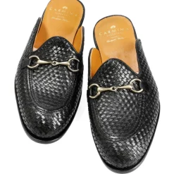 Women Mule Shoes|Carmina WOMEN MULE SHOES 1975 DRAC BLACK