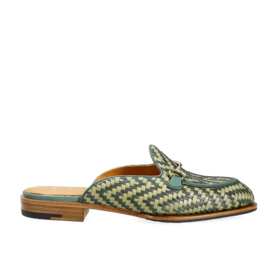 Women Mule Shoes|Carmina WOMEN MULE SHOES 1975 DRAC GREENARMY