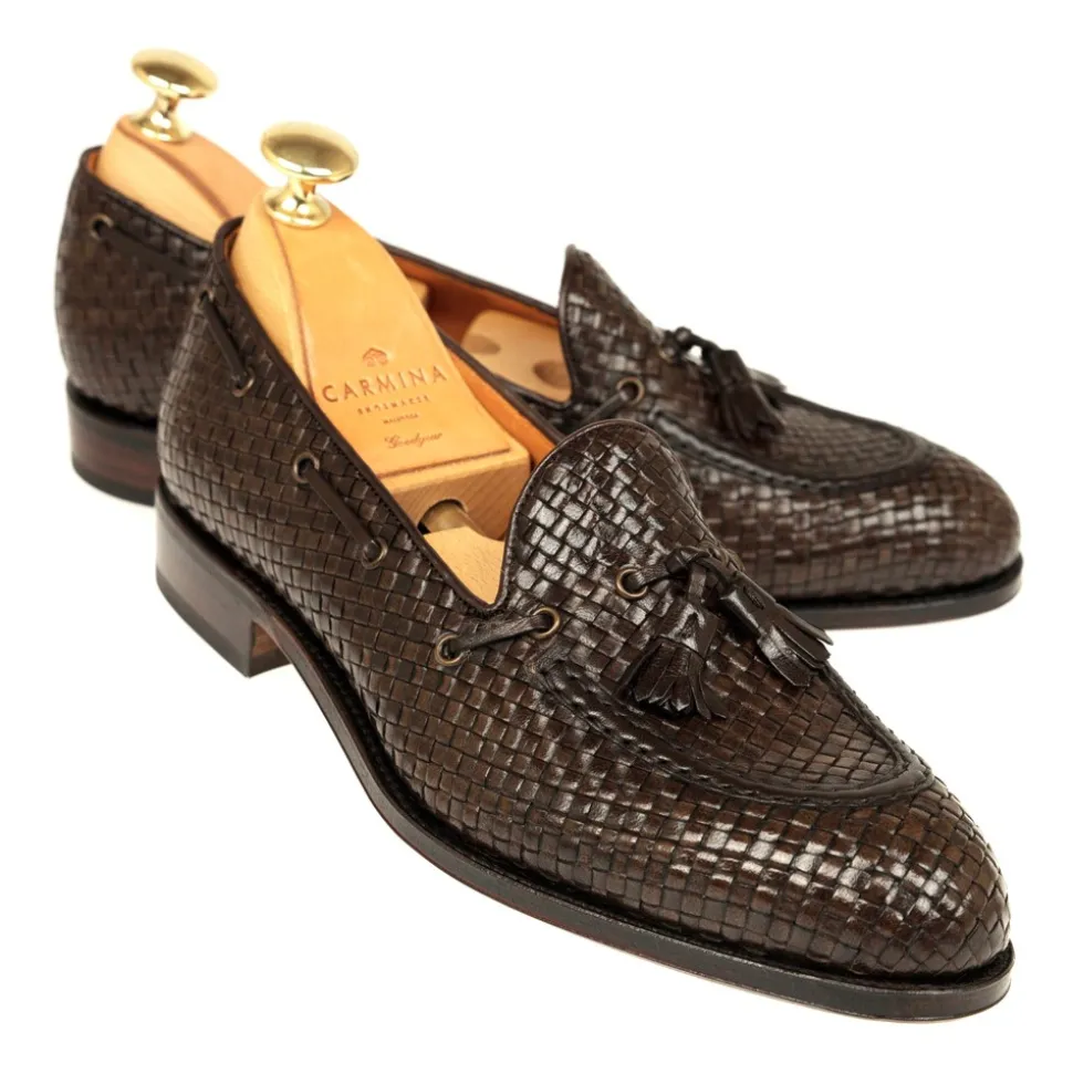 Tassel Loafers|Carmina WOMEN TASSEL LOAFERS 1590 DRAC BROWN