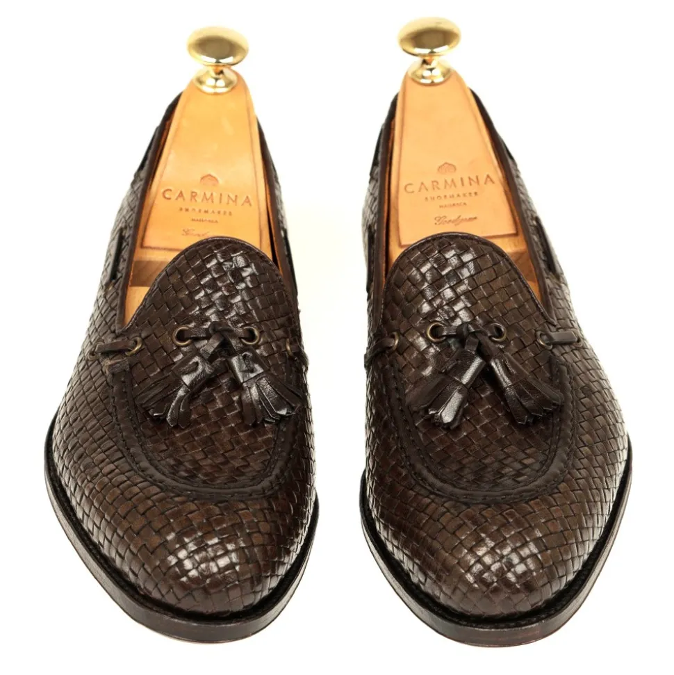 Tassel Loafers|Carmina WOMEN TASSEL LOAFERS 1590 DRAC BROWN