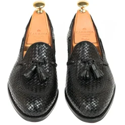 Tassel Loafers|Carmina WOMEN TASSEL LOAFERS 1590 DRAC BLACK