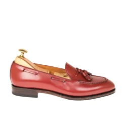 Tassel Loafers|Carmina WOMEN TASSEL LOAFERS 1640 DRAC RED