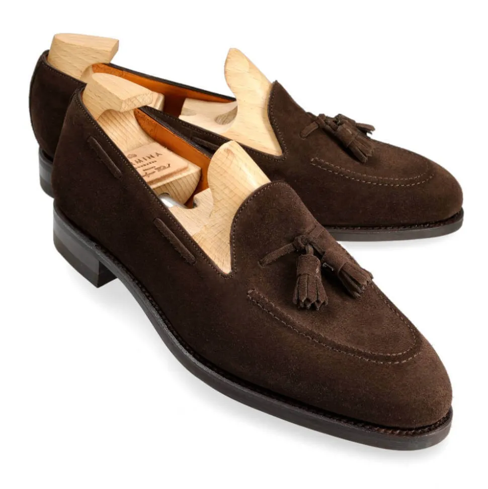 Tassel Loafers|Carmina WOMEN TASSEL LOAFERS 1640 DRAC BROWN