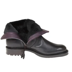 Work Boots|Carmina WOMEN ZIP BOOTS 1853 OSCARIA BLACK