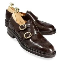 Double Monk Strap|Carmina WOMENS DOUBLE MONK STRAP LIMITED EDITION 1850 OSCARIA DARKBROWN