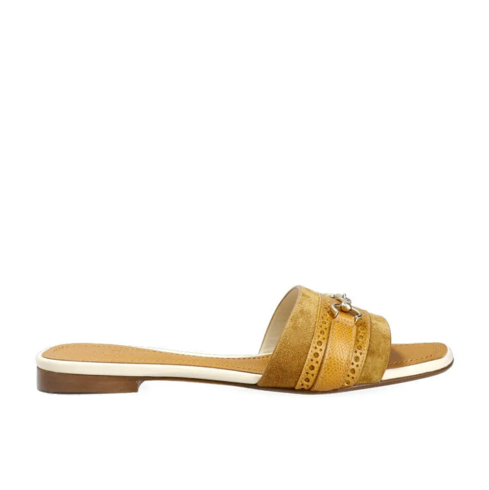 Women's Leather Sandals|Women Horsebit Loafers|Carmina WOMEN'S LEATHER SANDALS 1984 CAMEL