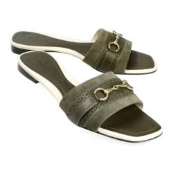 Women's Leather Sandals|Women Horsebit Loafers|Carmina WOMEN'S LEATHER SANDALS 1984 LODEN