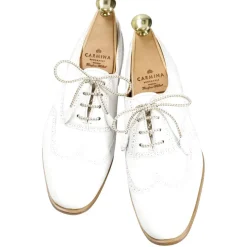 Wingtip Oxford|Carmina WOMEN'S OXFORDS SHOES 1406 HILLS WHITE