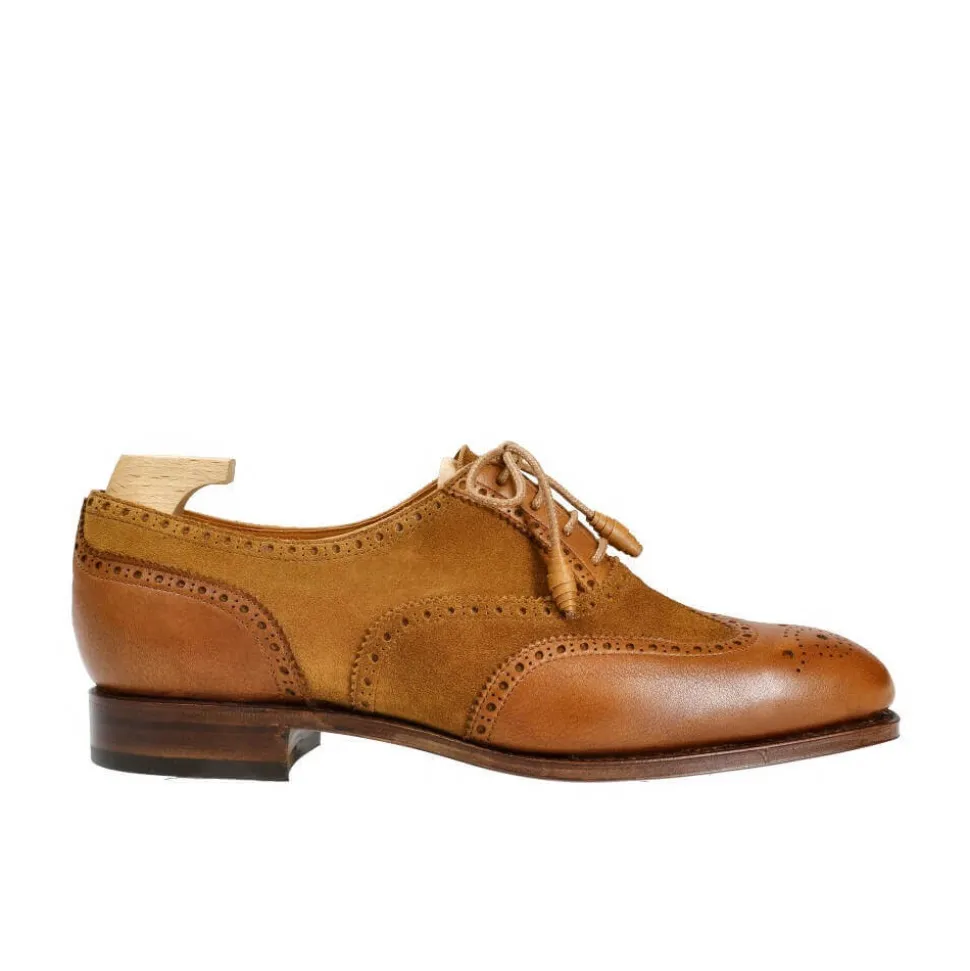 Wingtip Oxford|Carmina WOMEN'S WINGTIP OXFORD 1265 HILLS TANNED/TOBACCO