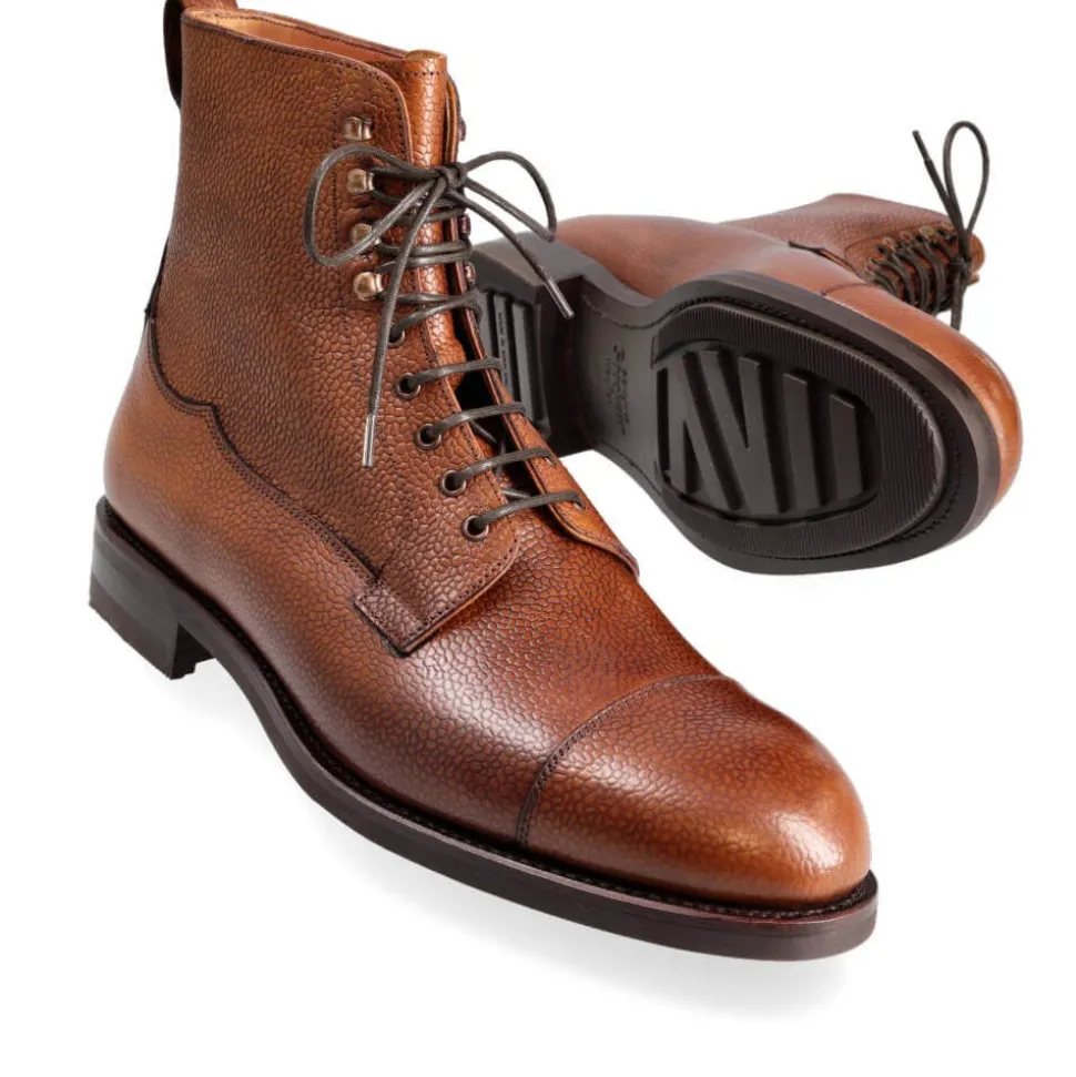 Men's Work Boots|Cap Toe Boots|Carmina WORK BOOTS 80791 OSCAR TANNED(CHESNUTFINISH)