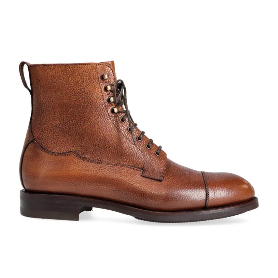 Men's Work Boots|Cap Toe Boots|Carmina WORK BOOTS 80791 OSCAR TANNED(CHESNUTFINISH)
