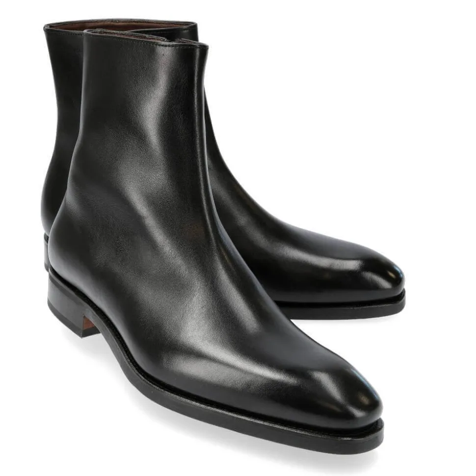 Mens Zipper Boots|Carmina ZIP BOOTS 80688 RAIN BLACK